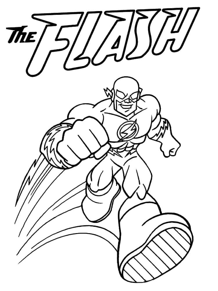 The flash coloring pages