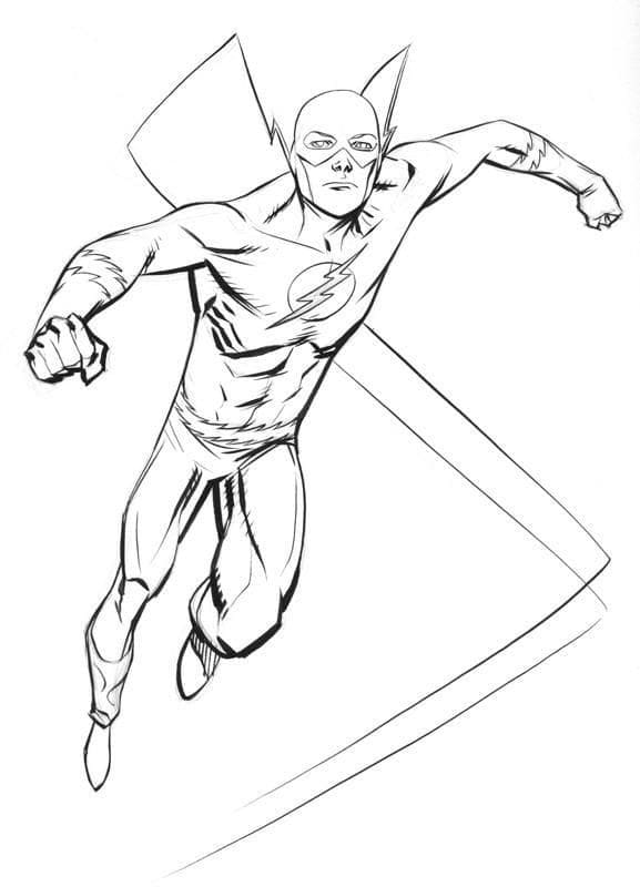 The flash coloring pages