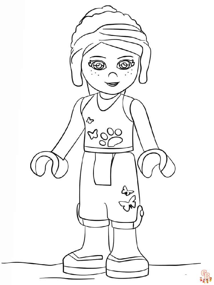 Free printable lego friends coloring pages