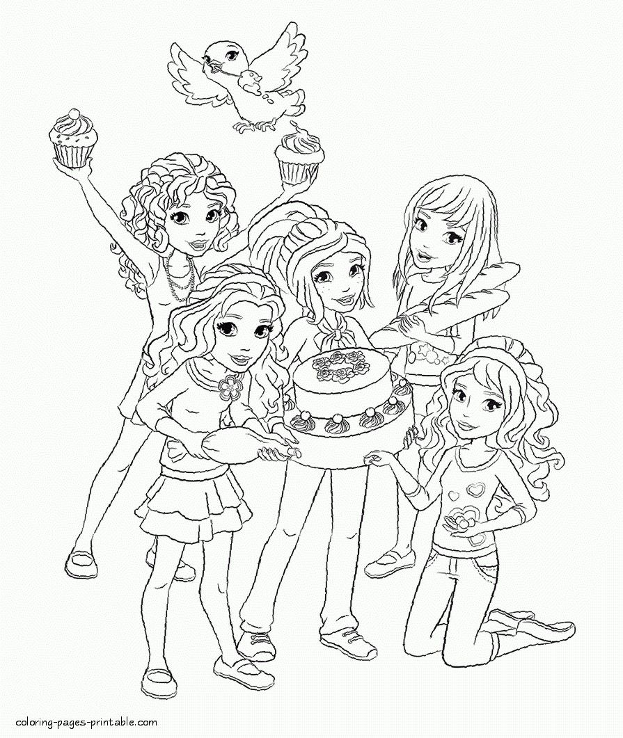 Brilliant image of lego friends coloring pages