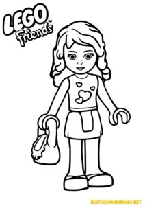 Lego friends coloring pages