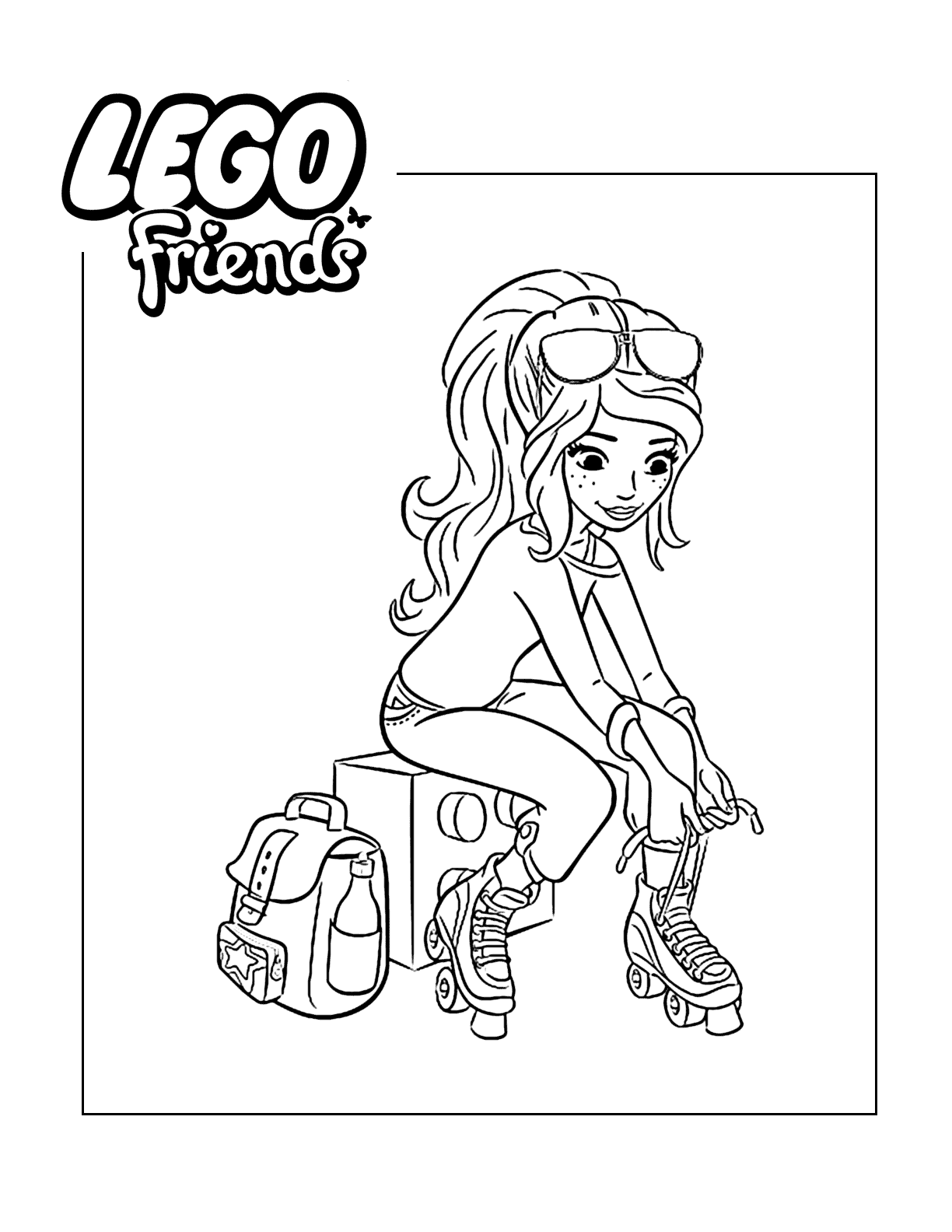 Lego friends pages â printable pages