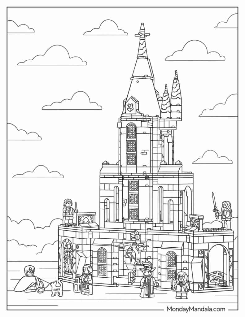 Lego coloring pages free pdf printables