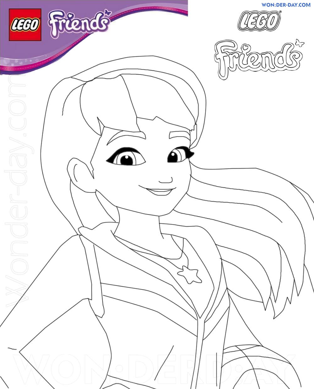 Lego friends coloring pages