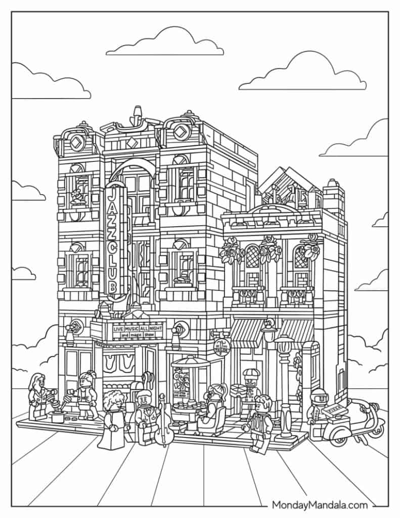 Lego coloring pages free pdf printables