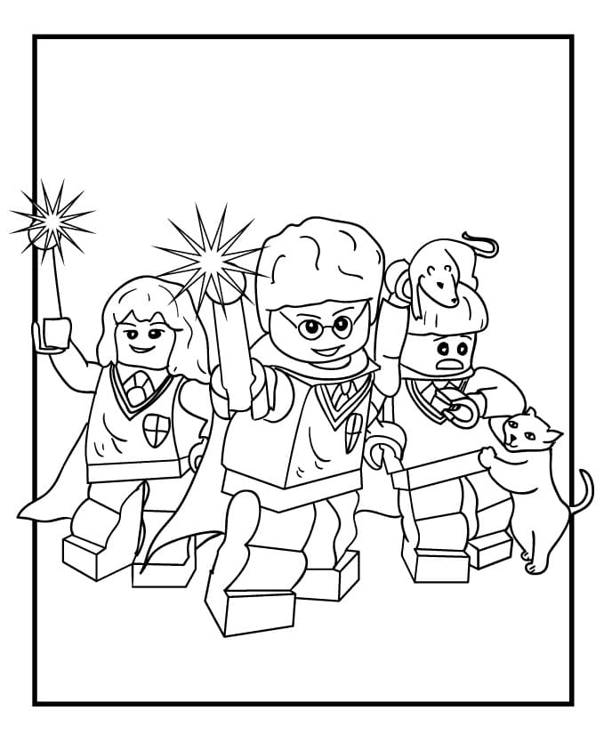 Lego harry potter coloring pages