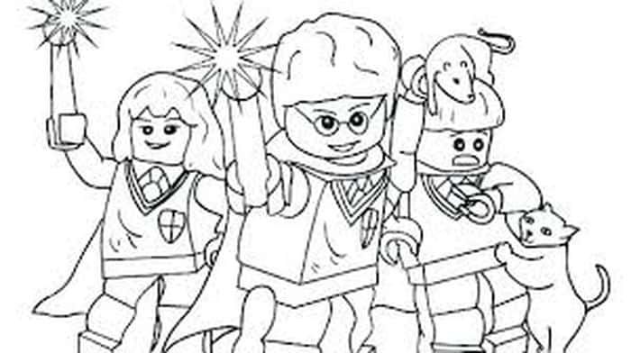 Magical harry potter lego coloring pages