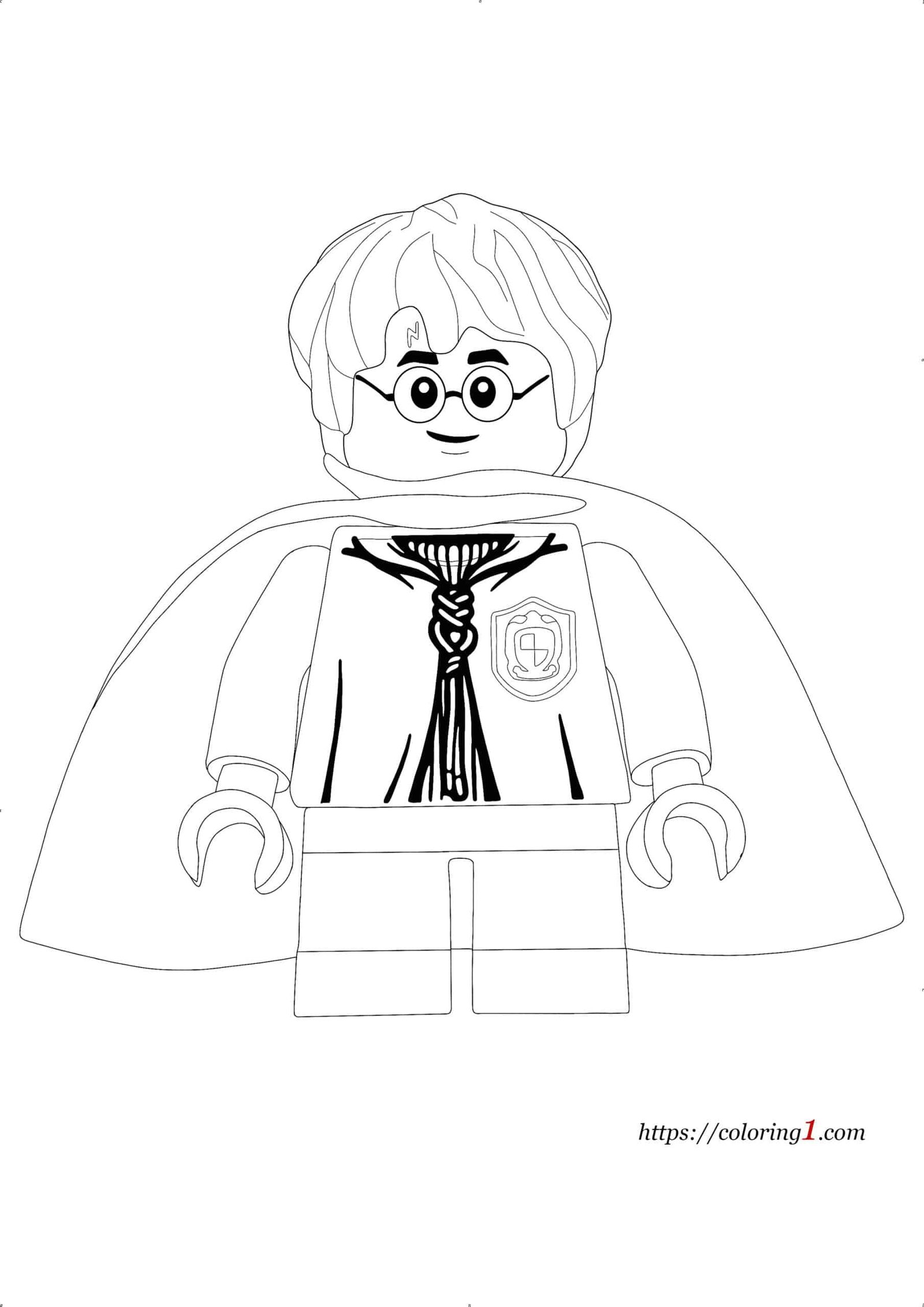 Lego harry potter coloring pages