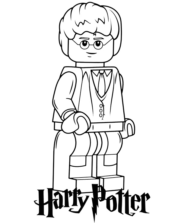 Printable harry potter lego coloring page