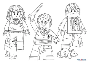 Free printable lego harry potter coloring pages for kids