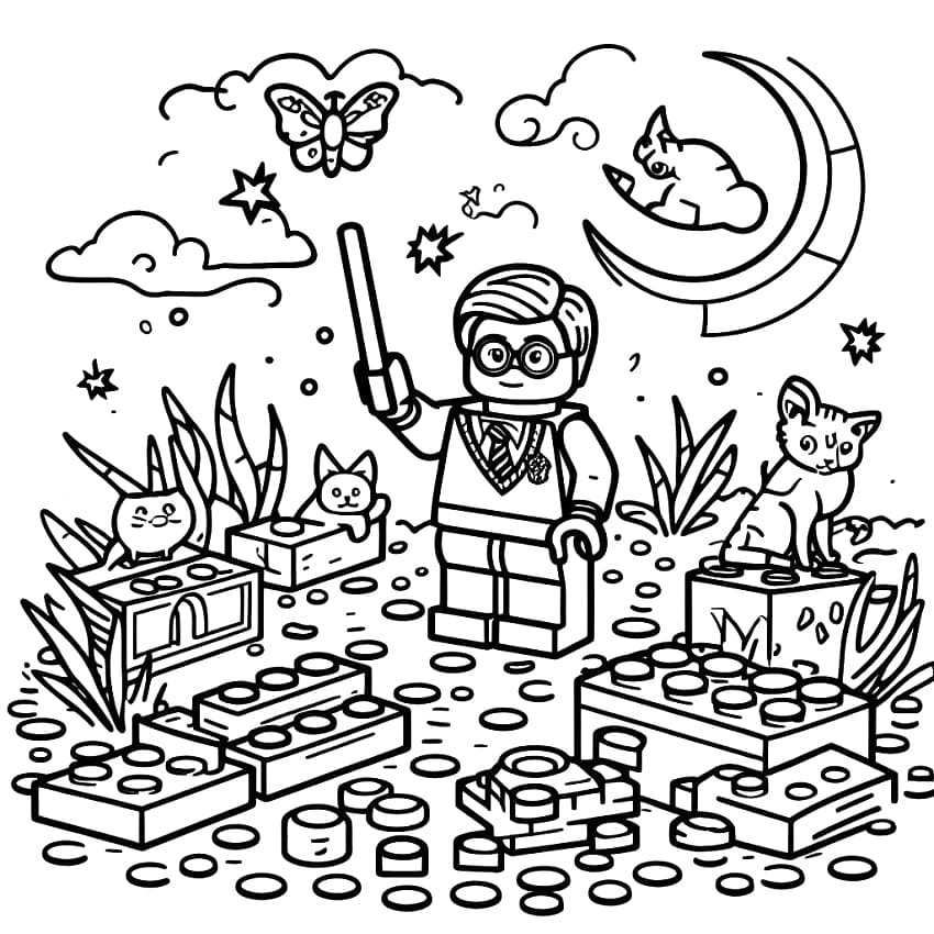 Lego harry potter coloring pages