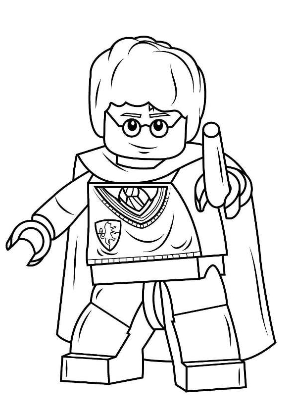 Lego harry potter coloring page