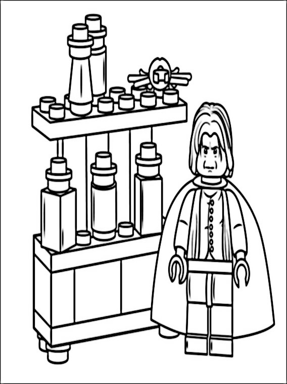 Coloring book lego harry potter