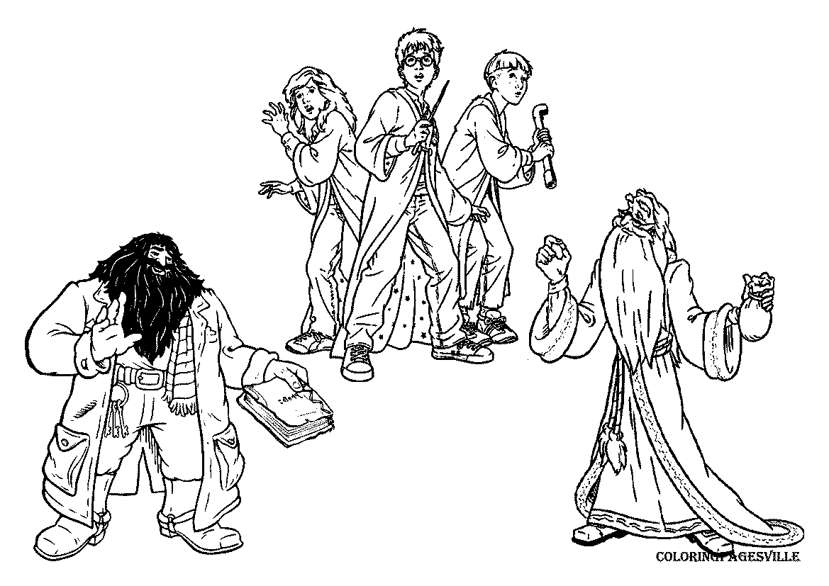 Harry potter coloring pages