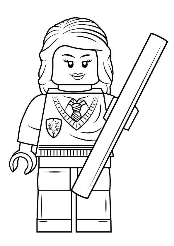 Lego harry potter coloring page