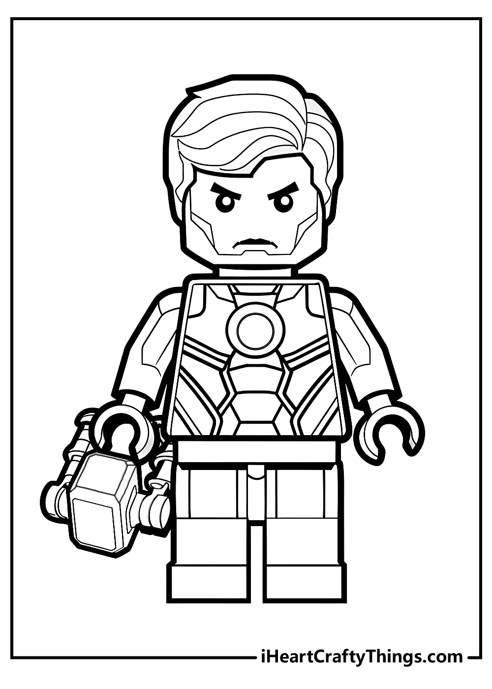 Lego avengers coloring pages free printables