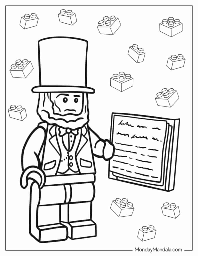 Lego coloring pages free pdf printables