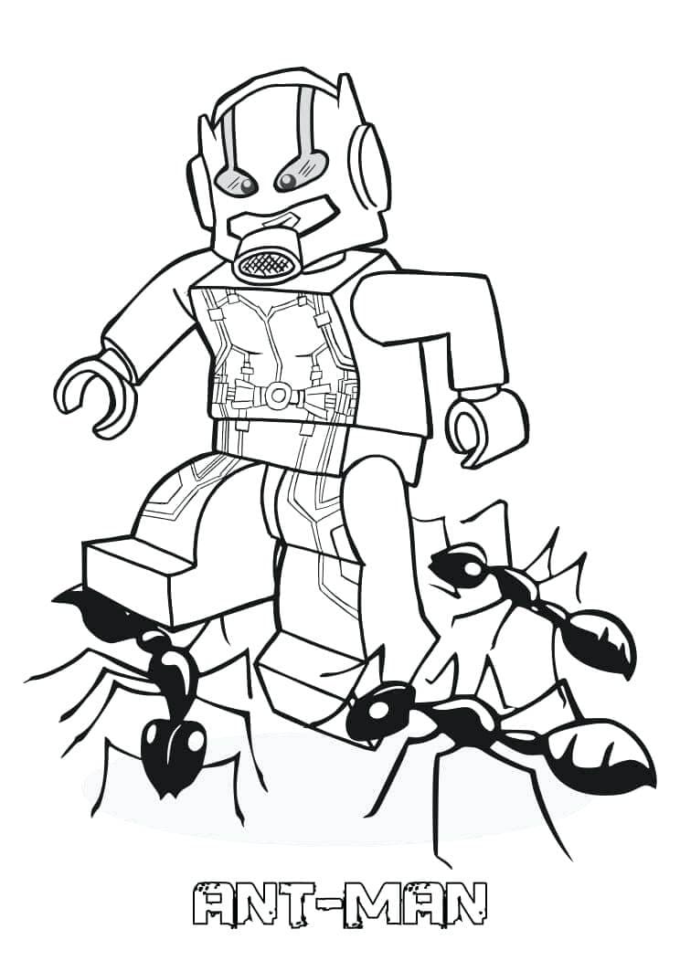 Lego ant man coloring page