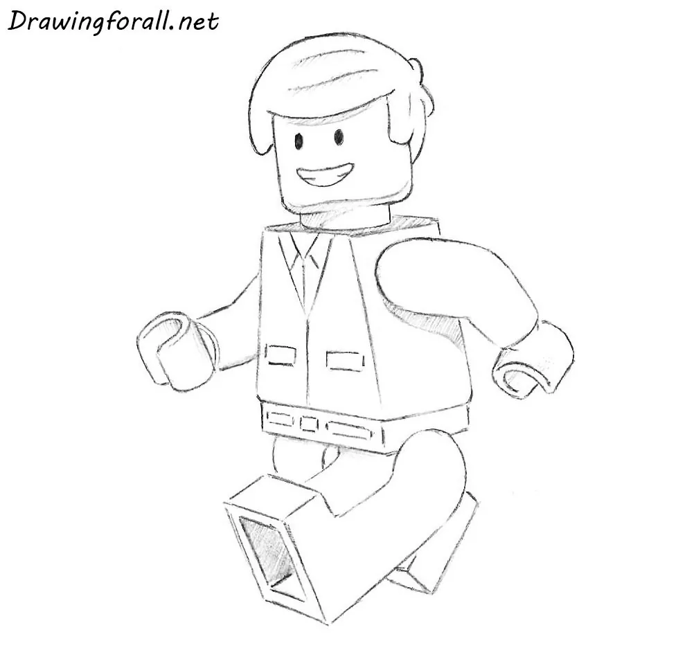 How to draw a lego man