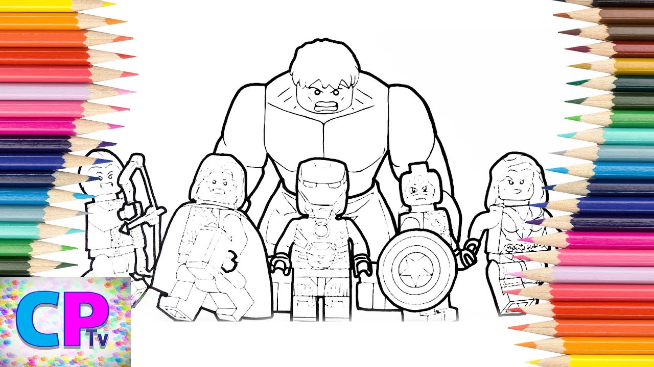 Lego avengers coloring pages superheroes coloring pages tvhulkthorcaptain aericairon an