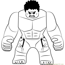 Hulk coloring pages for kids