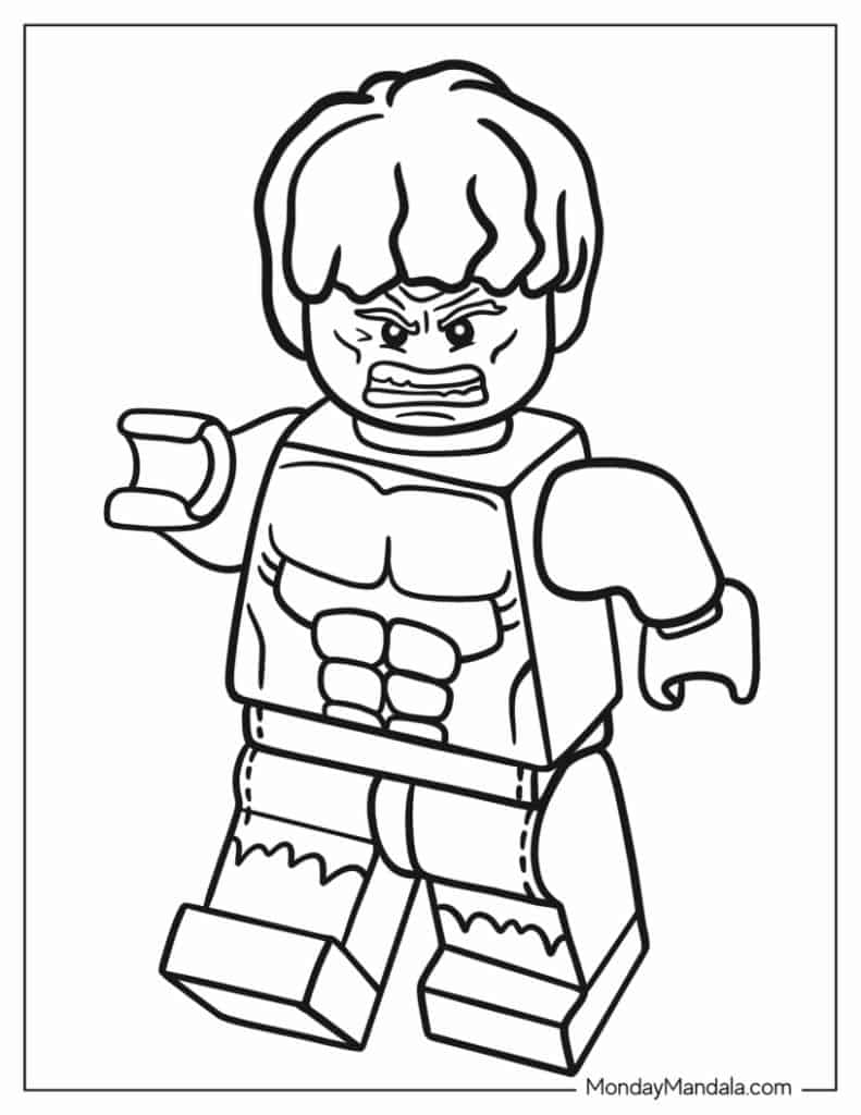 Lego coloring pages free pdf printables