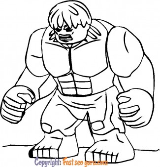 Lego hulk coloring pages to print