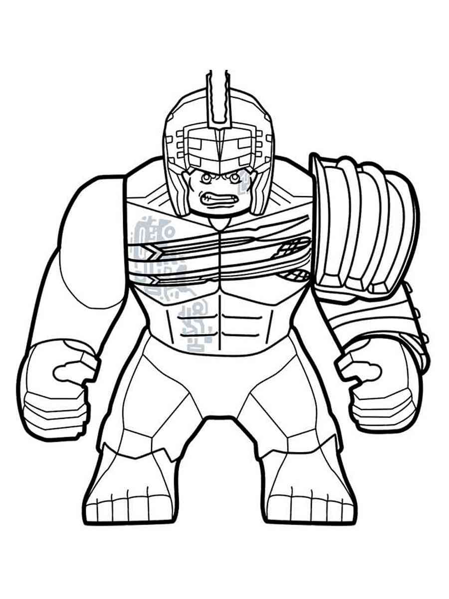 Lego hulk coloring pages