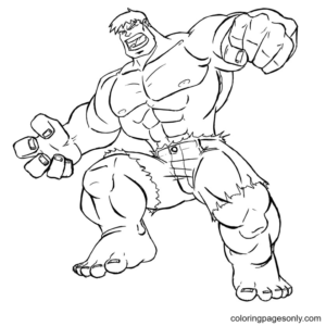 Hulk coloring pages printable for free download