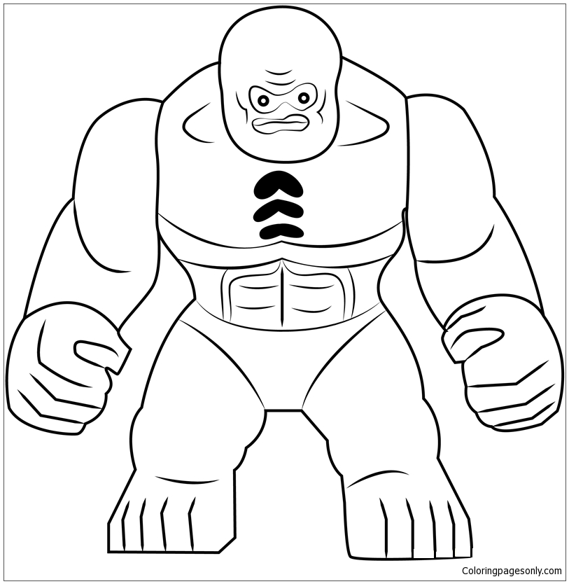 Lego abomination coloring page