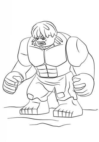 Lego hulk coloring page free printable coloring pages