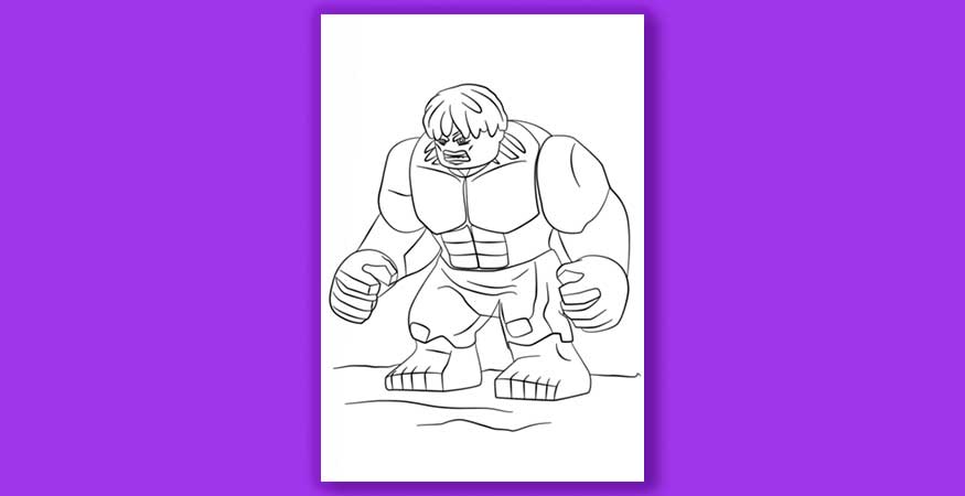 Coloring pages superheros