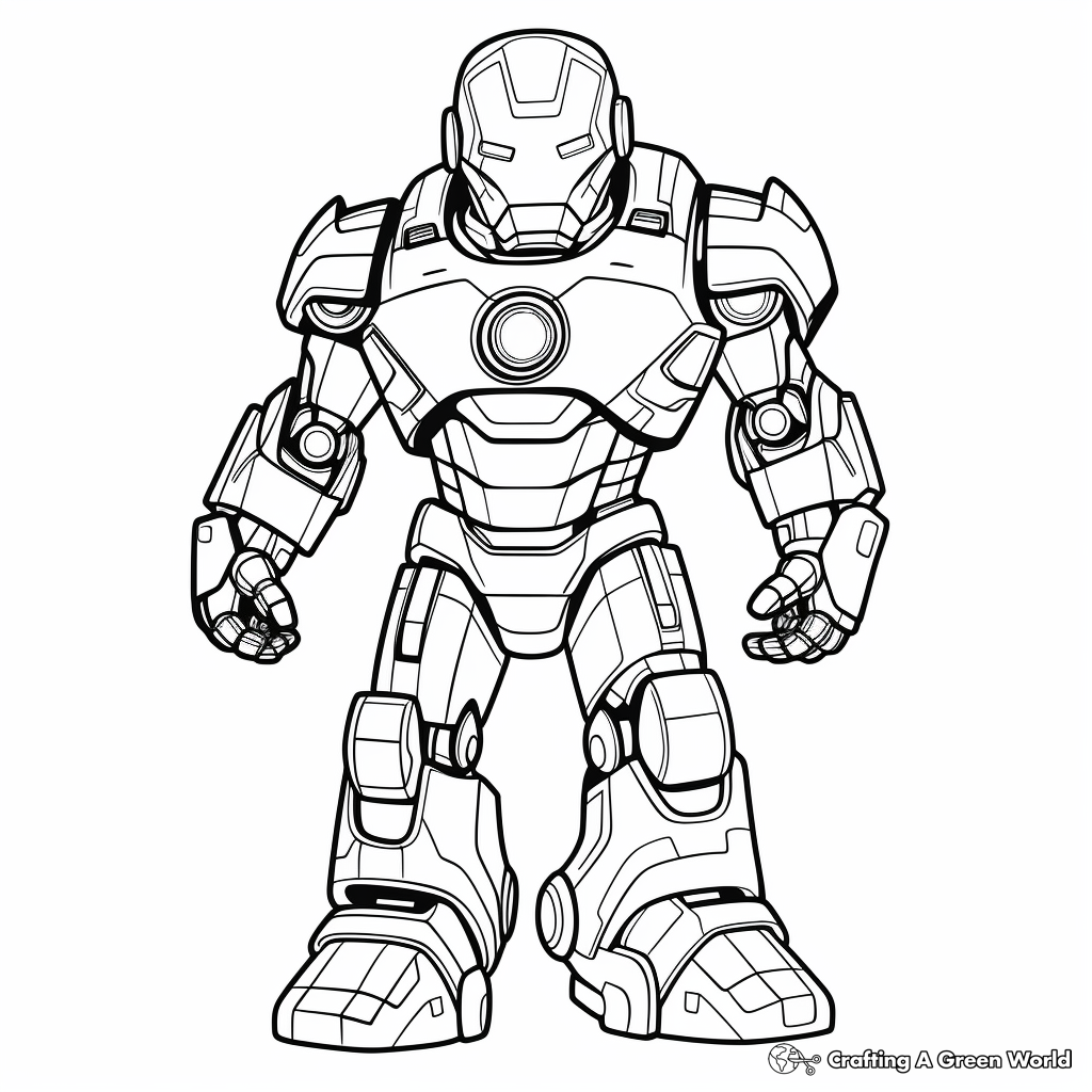 Iron man coloring pages