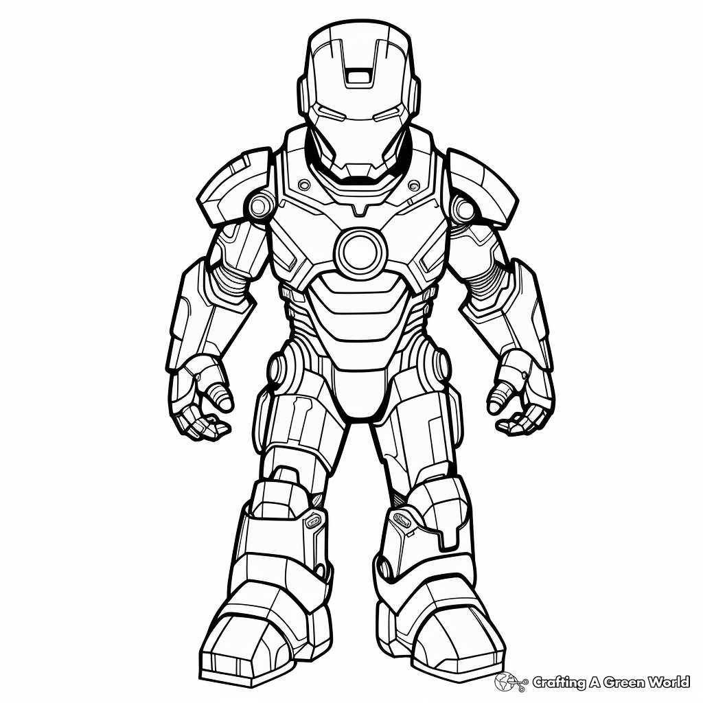 Iron man coloring pages