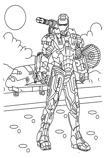 Iron man coloring pages