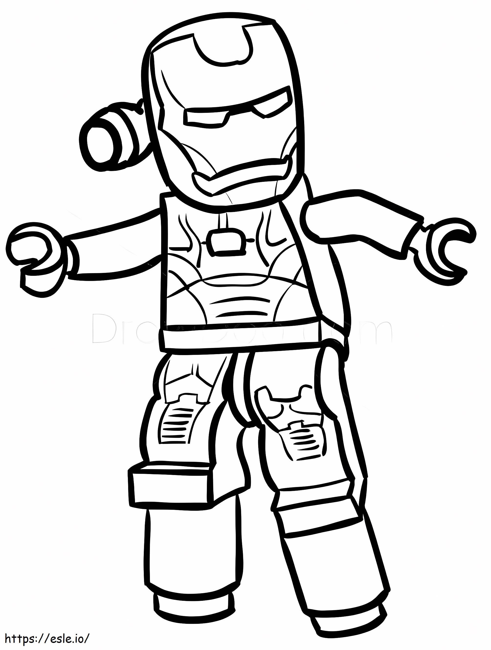 Lego war machine coloring page