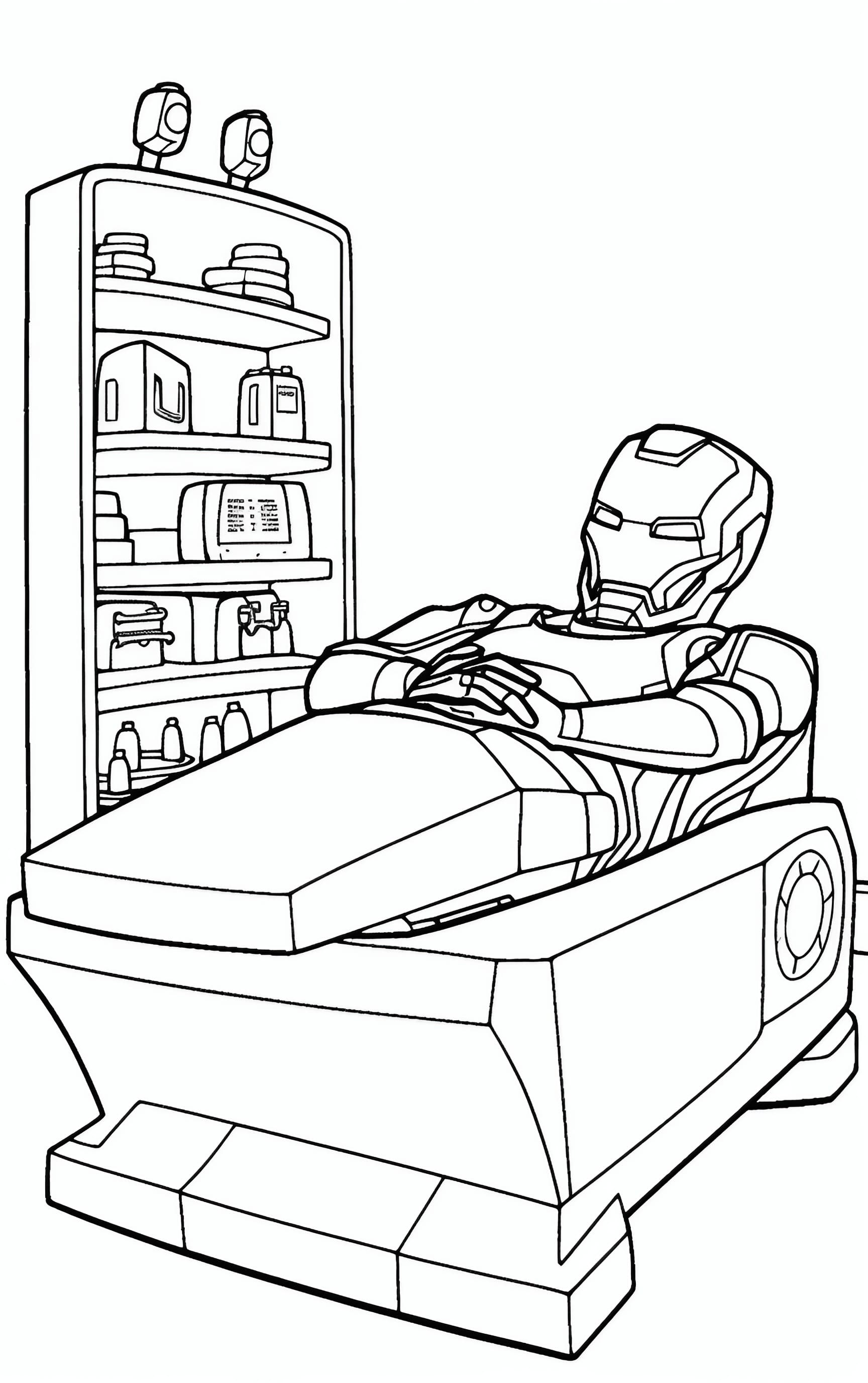 Iron man coloring pages for free printable