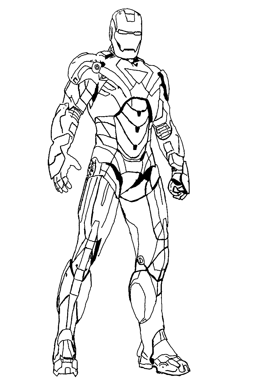 Iron man coloring pages printable for free download