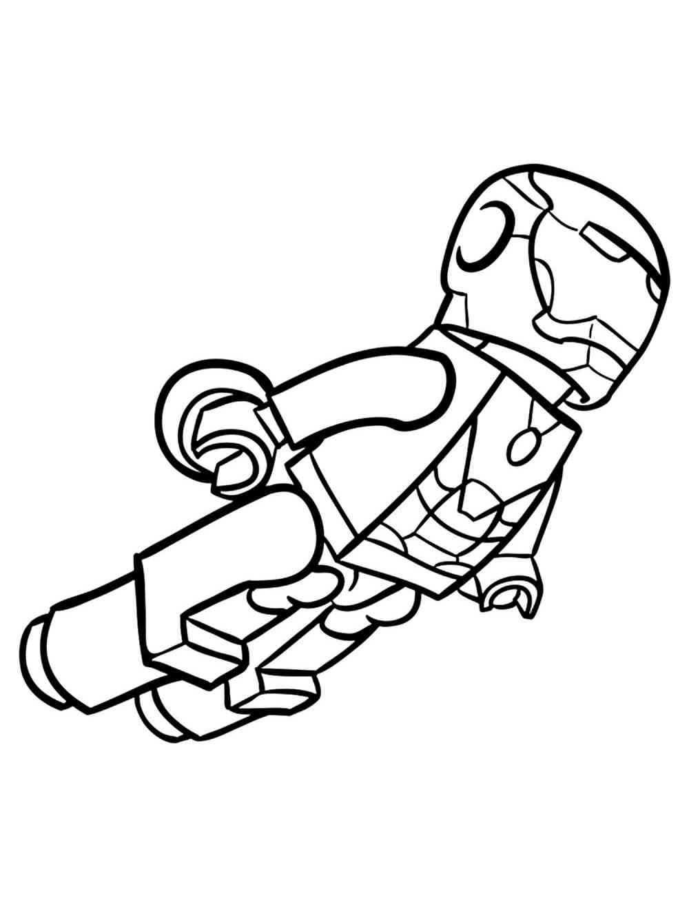 Lego iron man coloring pages