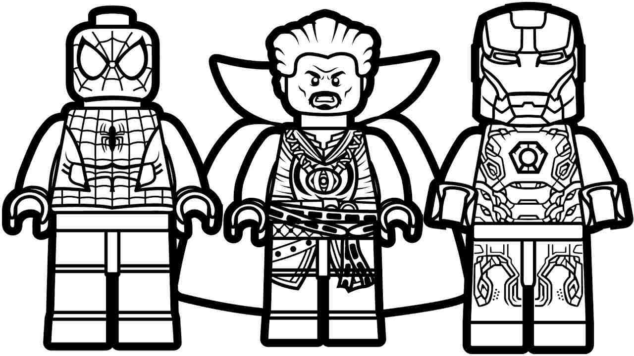 Lego doctor strange from the avengers coloring page