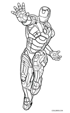 Iron man coloring pages