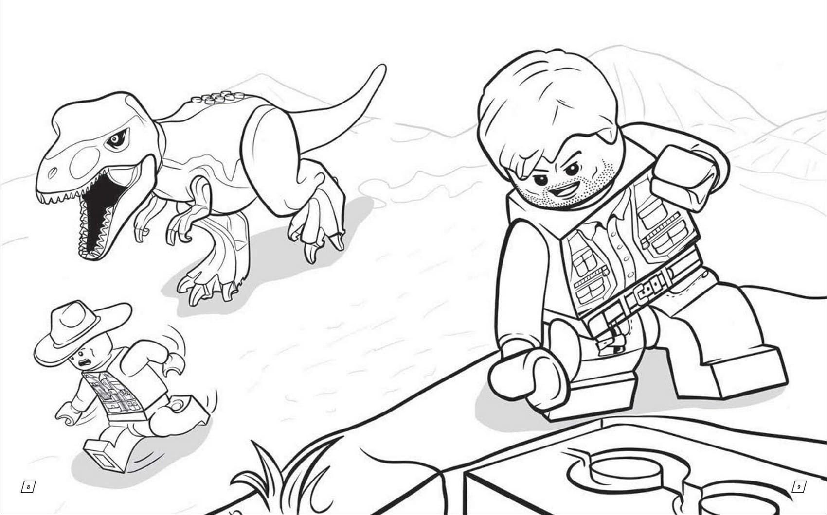 Explore the exciting world of jurassic world lego coloring pages