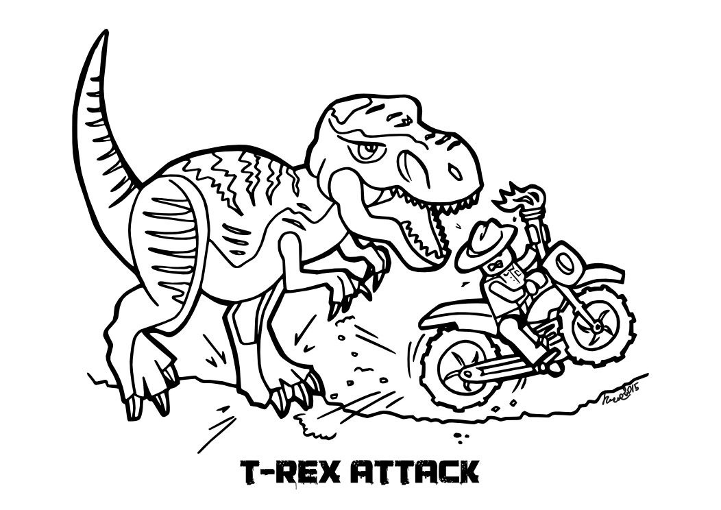 Jurassic world coloring pages