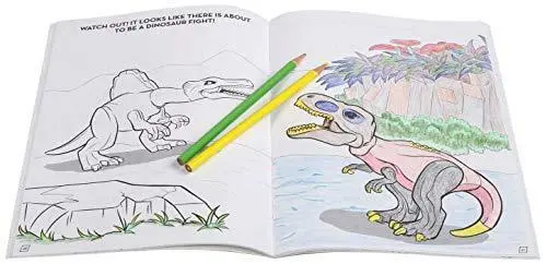 Lego jurassic world dinosaurs on the run coloring book