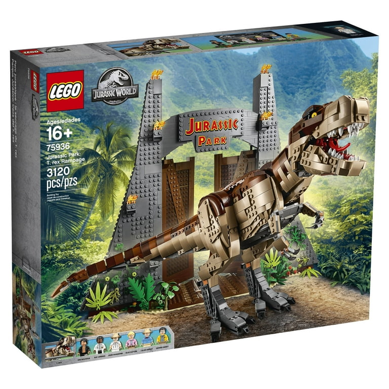 Lego jurassic world jurassic park t rex rampage building kit