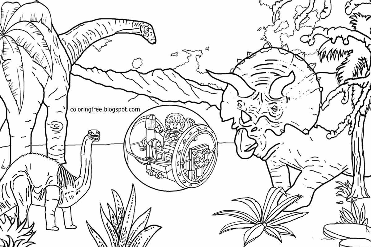 Explore the prehistoric world with jurassic park coloring pages