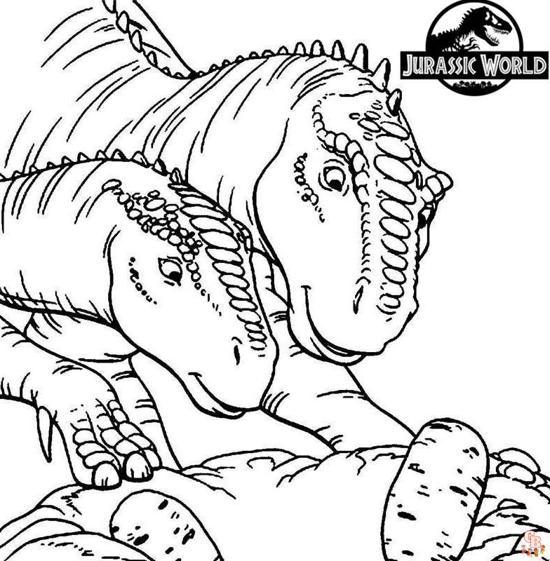 Free printable jurassic park coloring pages for kids