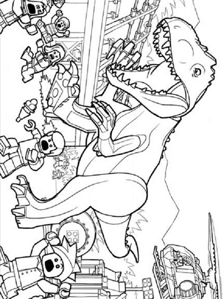 Lego jurassic world coloring pages