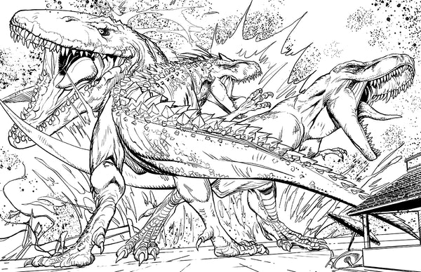 Jurassic world the official coloring book â insight editions