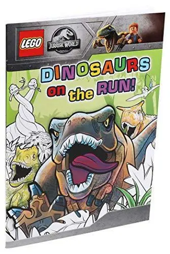 Lego jurassic world dinosaurs on the run coloring book